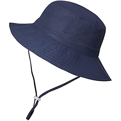 DRESHOW Unisex Baby Kleinkinder Sonnenhut Kappe Mütze Fischerhut Strandhut Kinder Baby Stern Sommerhut UV Schutz UPF 50+, Age 1-2 Jahre, Size 50cm von DRESHOW