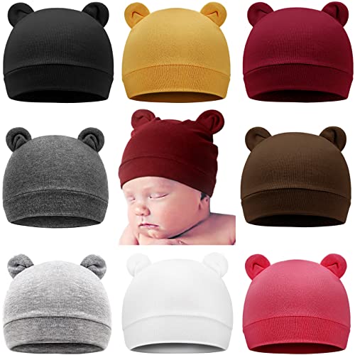 DRESHOW Unisex Mütze Hut Junge Mütze Frühling Mützchen Kleinkind Wendemütze Jersey Slouch Beanie Bekleidung Unisex Infant Hut Kindergarten Mütze von DRESHOW