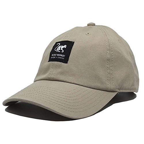 SURF MONKEY Baseball Cap Classic Twill Dad Cap ohne Struktur, beige, One size von Surf Monkey