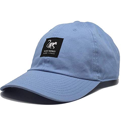 Dressed IN Music Play with ME Beisbol Classic Surf Monkey® Twill Dad Cap ohne Struktur, Baseball, Blau One Size von Surf Monkey