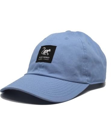 Dressed IN Music Play with ME Beisbol Classic Surf Monkey® Twill Dad Cap ohne Struktur, Baseball, Blau One Size von Surf Monkey