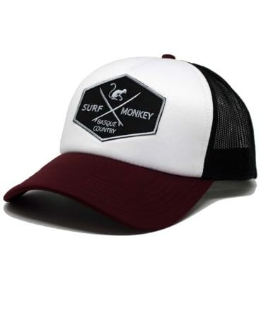 DRESSED IN MUSIC PLAY WITH ME Foam Trucker Cap Classic - Baseball Cap - Kappe Herren/Damen - Surf Monkey® - eine Größe (Granat) von Surf Monkey