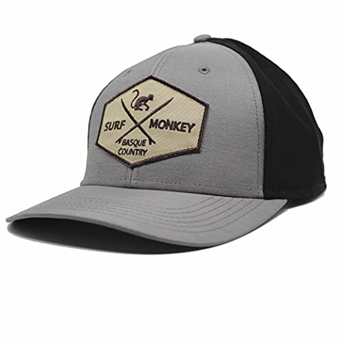 DRESSED IN MUSIC PLAY WITH ME Surf Monkey Cap Trucker Sport Tech Cap Schnelltrocknend, grau, One size von Surf Monkey