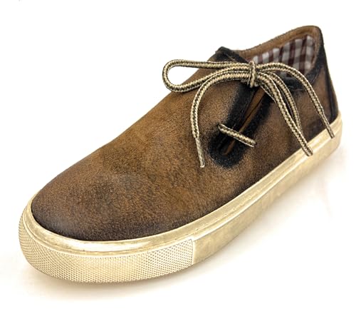 DRESSFIRE Krüger Haferl-Sneaker Mark (Artikel 9210-7) Braun Größe 41 von DRESSFIRE