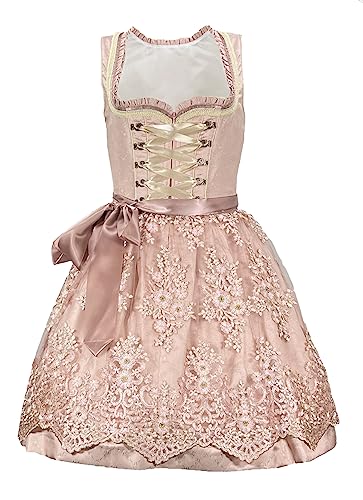 KRÜGER Dirndl Springflower 60er Rocklänge Artikelnr. 045876-0-0033 Rosa Gr. 34 von DRESSFIRE