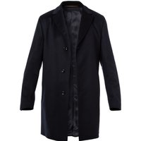 DRESSLER Herren Mantel blau unifarben von DRESSLER