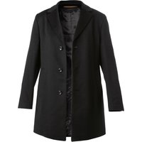 DRESSLER Herren Mantel schwarz unifarben von DRESSLER