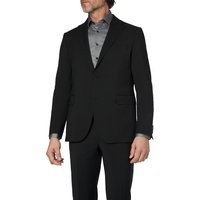 DRESSLER Herren Sakko Schwarz Schurwolle von DRESSLER