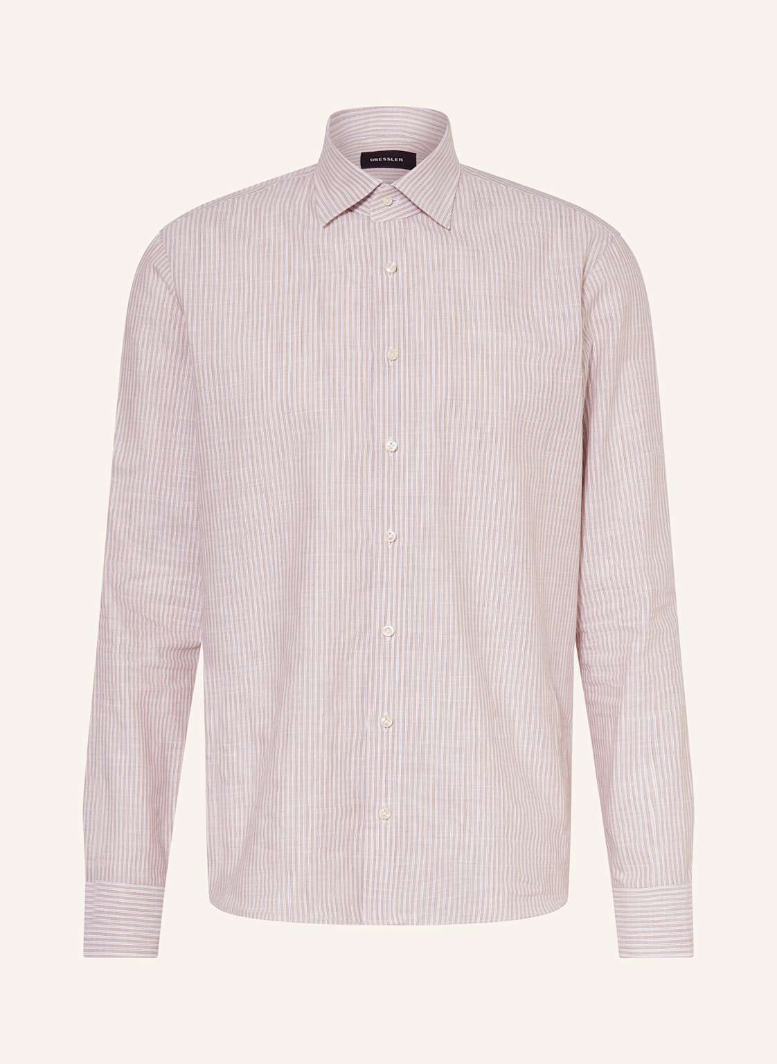 Dressler Hemd Venice Shaped Fit braun von DRESSLER