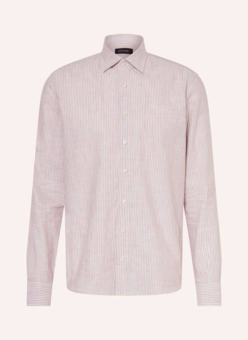 Dressler Hemd Venice Shaped Fit braun von DRESSLER