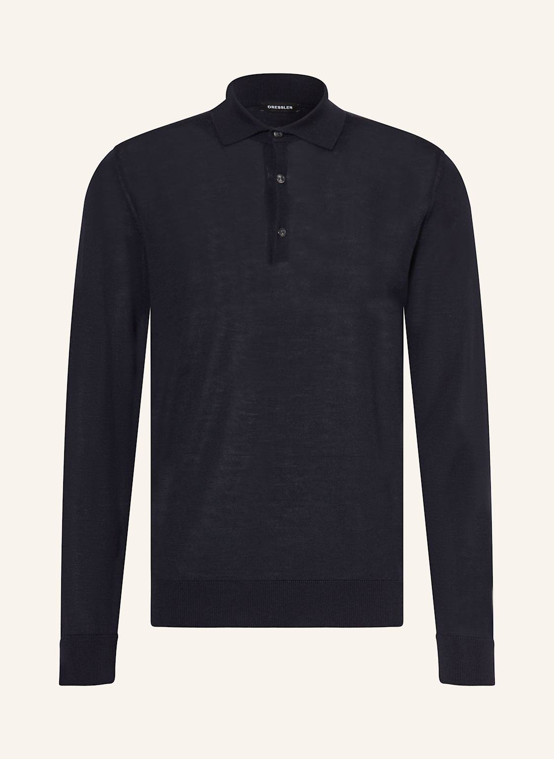 Dressler Strick-Poloshirt blau von DRESSLER