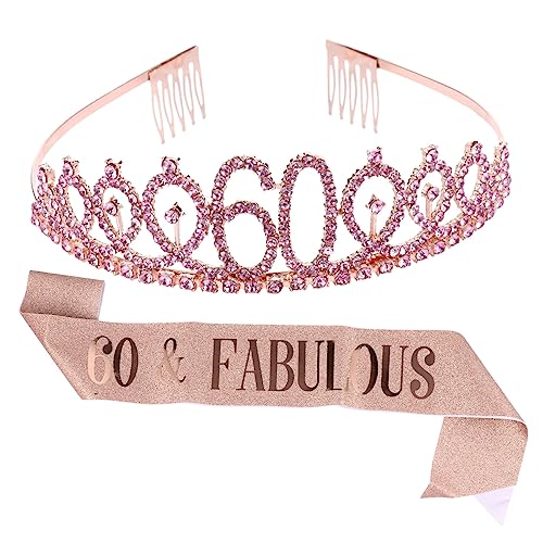 DRESSOOS Geburtstagsfeier-set Krone Schärpe Schultergurt Haarkamm Für Mädchen von DRESSOOS