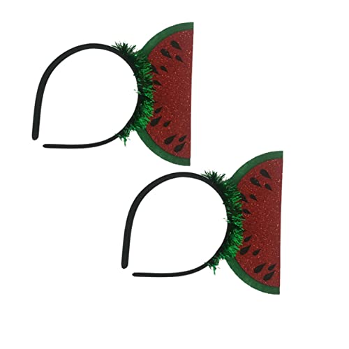 DRESSOOS Kopfschmuck Wassermelonenmuster Haarschmuck Haarband Für Cosplay Und Party von DRESSOOS