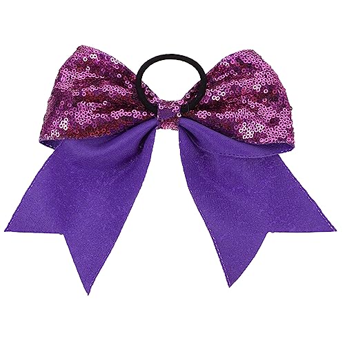 2pcs Haarschleifen Mädchen Haargummis Pailletten Haarschmuck Pferdeschwanzhalter Bowknot Haarseile Elastisch Kinder Teenager von DRESSOOS