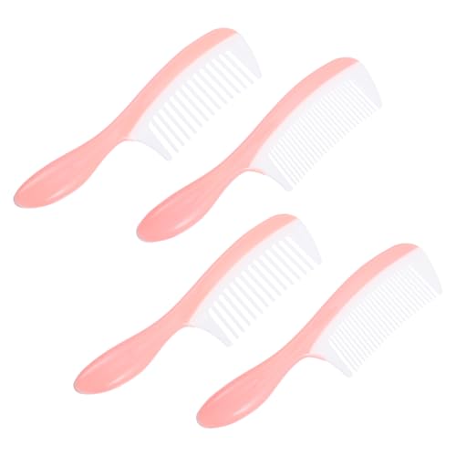 DRESSOOS 4-teiliger Massagekamm Für Frauen Entwirrungsbürste Breite Zahnhaarbürste Tragbarer Haarkamm Heim-salon-werkzeug von DRESSOOS