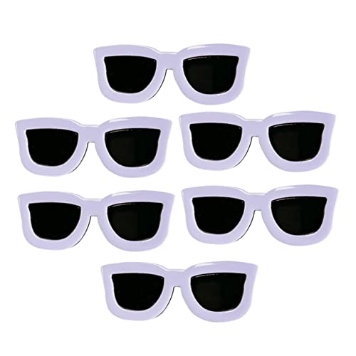 DRESSOOS Haarnadel-set Für Mädchen 6-teilig Modische Haarspangen Clips Kreative Sonnenbrillenform Haar-accessoire Haarnadel Für Töchter von DRESSOOS