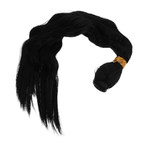 DRESSOOS Natürliche Lockige Perückenverlängerungen 16 Tiefe Wellen Menschliches Haarbündel Zopfverlängerungen Für Damen Stilvolles Haarteil von DRESSOOS