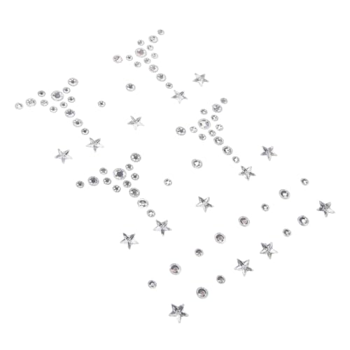 DRESSOOS Gesichts-edelsteine Aufkleber Augen- Und Gesichtsjuwelen Selbstklebende Edelsteine Strasssteine ​​für Make-up Selbstklebende Edelsteine Bastel-edelsteine von DRESSOOS