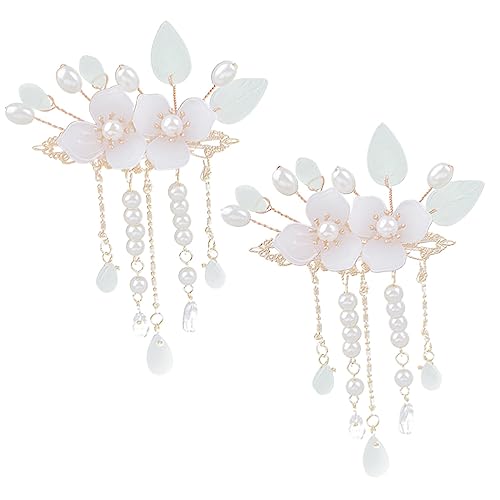 DRESSOOS 1paar Antike Fransen-haarspangen Für Frauen Retro-blumen-haarclips Im -stil Teiliges Für Elegante Frisuren Und Besonderen Anlass von DRESSOOS