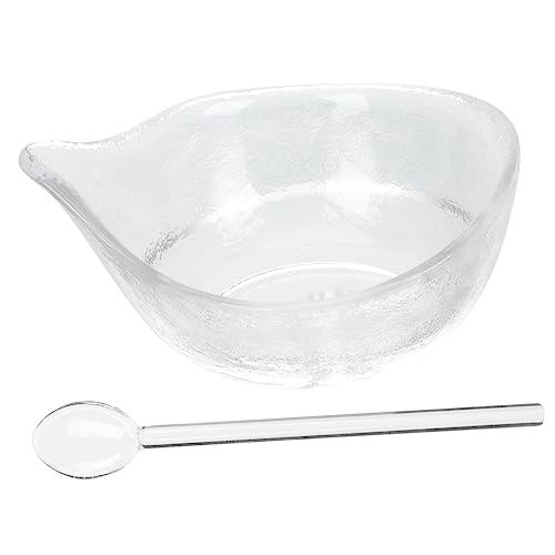 DRESSOOS -rührschüssel Aus Glas Mit Löffel Für Diy-masken Ätherische Öle Haushaltsgebrauch Kompakt Und Tragbar Für Reisen Und Geschäftsreisen von DRESSOOS