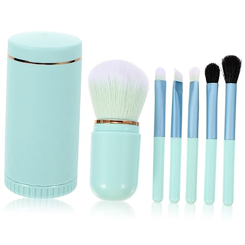 DRESSOOS 6-in-1-make-up-pinsel-set Für Unterwegs Rougepinsel Make-up-tools Loser Drehbarer Organizer Und Spiegel von DRESSOOS