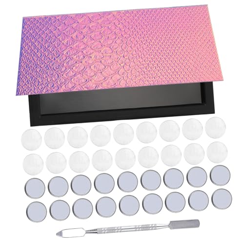 DRESSOOS Schminktablett 1 Satz Make-up-Lidschatten-Box Palette mit Lidschatten Eisgesichtsform magnetische Lidschattenplatte magnetisches Lidschattenetui Pack Make-up-Box Schaber bilden von DRESSOOS