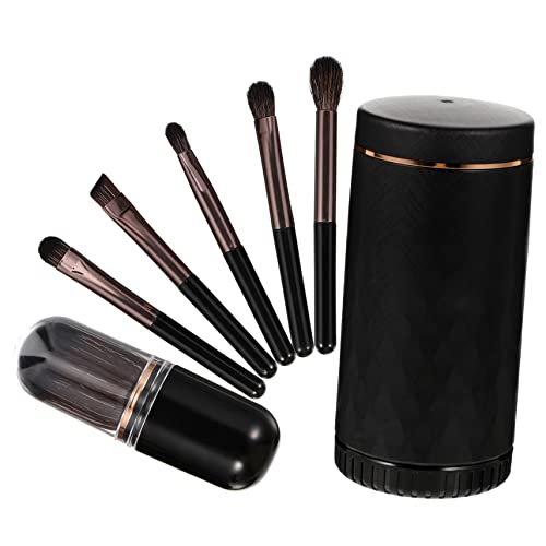 DRESSOOS Bezauberndes Und Modisches Make-up-pinsel-set 6-in-1-pinsel Mit Holzgriff Für Damen – Ideal Für Das Tägliche Oder Reise-make-up von DRESSOOS