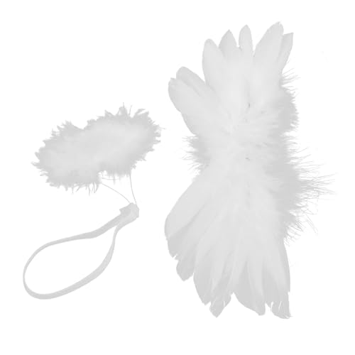 DRESSOOS Dekorative Engelsflügel-dekore Diy-puppenengelsflügel Kleine Mini-flügelmodelle Für Puppenkostüme Stilvolle Miniatur-engelsflügel-requisiten Modisches Puppenzubehör von DRESSOOS