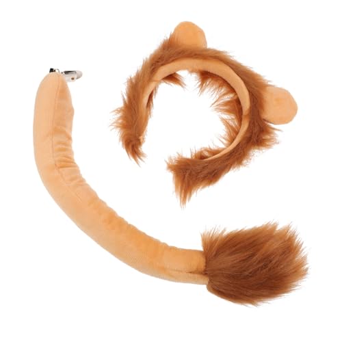 DRESSOOS 1 Satz Tierstirnband Geweih Outfit Pelziges Kostüm Hundekostüme Kostüm Für Kaninchen Tierkostüm Für Mädchen Hund Löwenmähne Löwenohren Kostüm Kopfbedeckung Plüsch von DRESSOOS