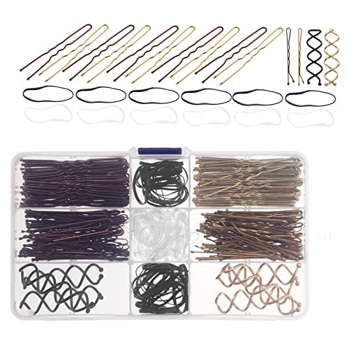 DRESSOOS Stilvolles Haarnadel-Set 356-teilig U-förmige Nadeln Haarbänder für Frauen und Kinder für den täglichen Gebrauch von DRESSOOS