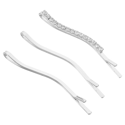DRESSOOS Schicke Haarspangen Für Damen – Silberne Spange Glitzerndes Haar Zum Stylen Für Dickes Und Dünnes Haar von DRESSOOS