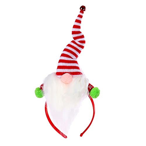 DRESSOOS 1 Stk Weihnachtsstirnband Weihnachtshaarreifen Haarversorgung Haarschmuck Für Damen Weihnachtsmütze-stirnband Kopfbedeckungen Für Damen Schöne Kopfbedeckung Puppe Füllung Stoff Hut von DRESSOOS