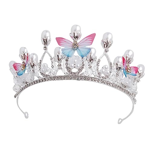 DRESSOOS 1stück Glitzernde Krone Haarschmuck Für Mädchen Silberne Haarband Für Partys Geburtstagsfeiern Fotoshootings Elegante Prinzessin Haaraccessoires Für Anlässe von DRESSOOS