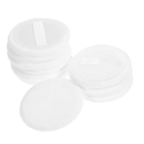 DRESSOOS 10stücke Baumwoll-puderquasten Für Make-up Lose Puder- Presspuder- Für Frauen Kompakte Weiche Textur Für Gleichmäßige Anwendung Opp-verpackung von DRESSOOS
