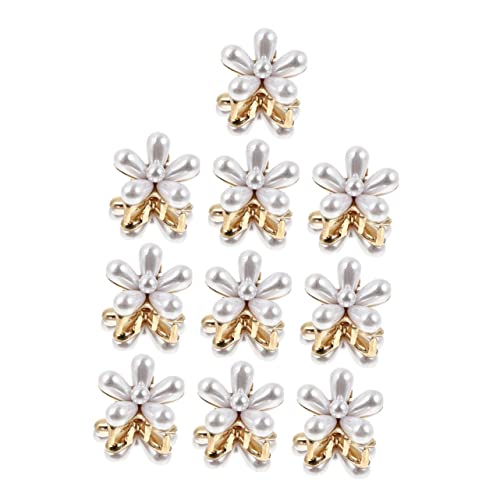 DRESSOOS 10stücke Haarspangen Mit Perlen Kleine Haarklammern Für Damen Zum Fixieren Von Und Fransen Langlebig Und Elegant Für Alltag von DRESSOOS