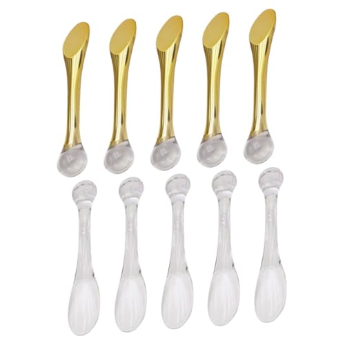 DRESSOOS 10 Stück Schaufel, Augencreme Stick, Gesichtscreme Spatel, Gesichtscreme Löffel, Kosmetiklöffel Für Frauen, Make Up Spatel Werkzeug, Wiederverwendbarer Make Up Spatel, Kleiner DRESSOOS 10 Stück Schaufel, Augencreme Stick, Gesichtscreme Spatel, Gesichtscreme Löffel, Kosmetiklöffel Für Frauen, Make Up Spatel Werkzeug, Wiederverwendbarer Make Up Spatel, Kleiner von DRESSOOS