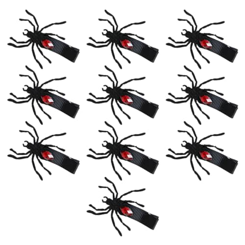 DRESSOOS 10 Stücke Spinne Haarnadel Haar Clip Für Halloween Kostüm Maskerade Maske Damen Zubehör DRESSOOS 10 Stücke Spinne Haarnadel Haar Clip Für Halloween Kostüm Maskerade Maske Damen Zubehör von DRESSOOS