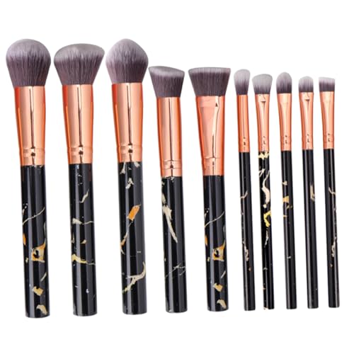 DRESSOOS Make-up-Pinsel-Set 10-teilig Marmorierungsmuster Kunststoffgriffe Make-up-Pinsel-Set Nylonkopf für ein natürliches Finish vielseitig einsetzbar für Hauttypen Damen DRESSOOS Make-up-Pinsel-Set 10-teilig Marmorierungsmuster Kunststoffgriffe Make-up-Pinsel-Set Nylonkopf für ein natürliches Finish vielseitig einsetzbar für Hauttypen Damen von DRESSOOS