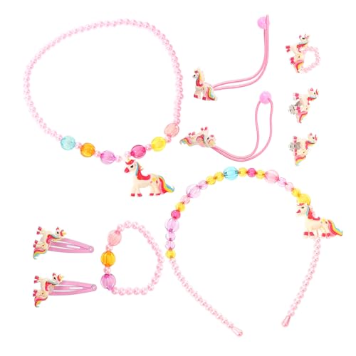 DRESSOOS Spiel-schmuckset Aus Kunststoff Für Mädchen Und Kleinkinder Mit Halskette Schmuck Für Kleine Mädchen Modisch Und Robust Und Langlebig von DRESSOOS