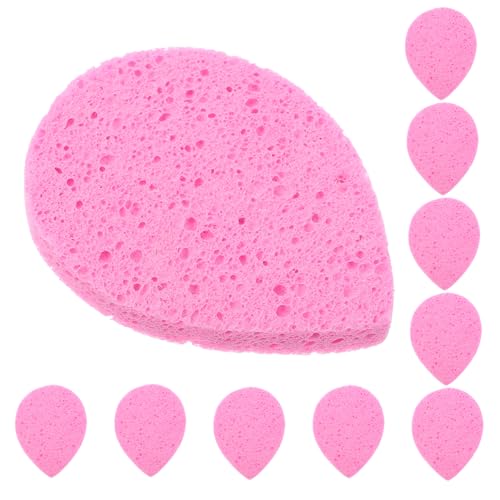 DRESSOOS 10er-pack Gesichtsschwämme Faser-make-up-entferner-schwämme Gesichtsreinigungsschwämme Tragbar Für Unterwegs von DRESSOOS