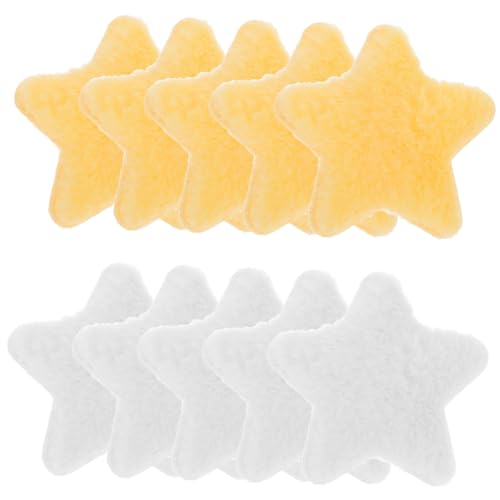 DRESSOOS 10stücke Stern-haarspangen Süße Plüsch-haarclips Accessoires Für Frauen Und Mädchen Dekorative Haarschmuck Für Kurzes Haar von DRESSOOS
