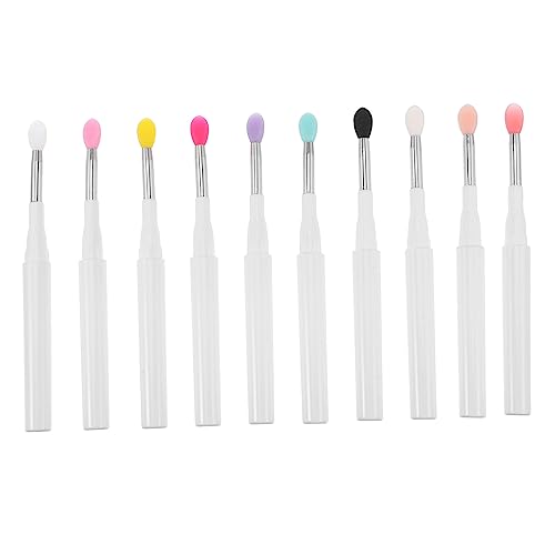 DRESSOOS Lipgloss 10St Lippenpinsel aus Silikon Make-up Pinsel Make-up-Applikatoren Lippenstift aus Silikon Lidschatten Make-up-Lippenpinsel Lippenstiftpinsel aus Silikon bilden einstellen von DRESSOOS