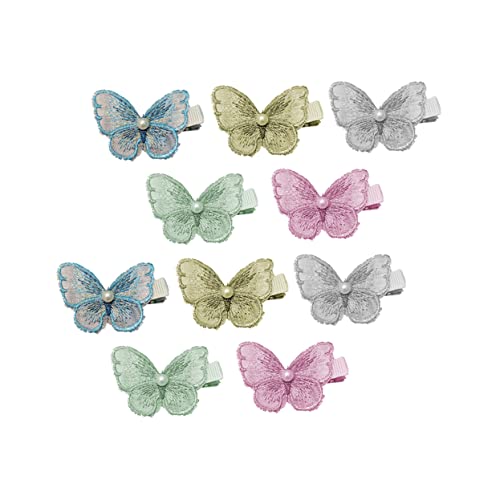 DRESSOOS 10stücke Entzückende Schmetterlings-haarspangen Aus Modische Haaraccessoires Für Mädchen Vielseitige Haarklammern Für Jeden Anlass Für Kleinkinder Und Junge Frauen von DRESSOOS