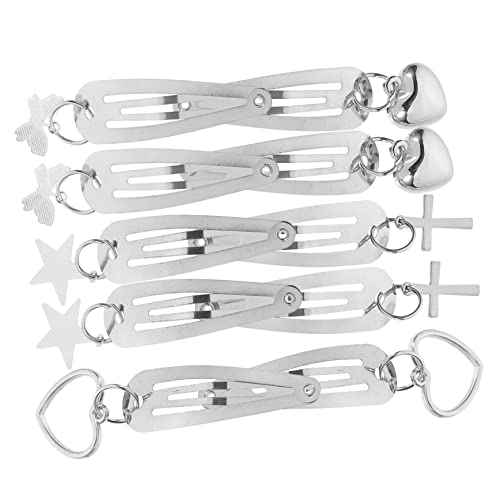 DRESSOOS 10St hängende Haarnadel Sternhaarschnitt Herz-Haarspangen-Clip Haarklammer haarschmuck Herz Haarnadel Clips für dickes Haar Herzförmig Anhänger Seitenclip Knopf von DRESSOOS