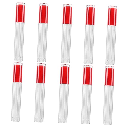 DRESSOOS 10st Leere Tube Lipgloss Klarer Behälter Reisebehälter Für Toilettenartikel Klare Lipglosse Lip Plumper Gloss Klar Behälter Für Lipgloss Luftraumüberwachung Lippen Reisen von DRESSOOS