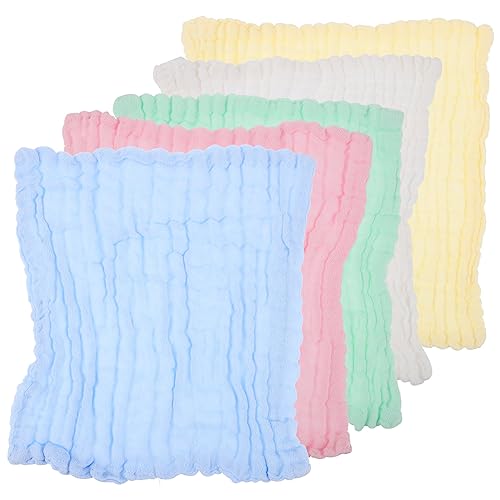 DRESSOOS 10stücke Baumwollwaschlappen Mehrfarbig Waschlappen Badezimmer Spa Waschlappen Wasser Saugfähigen Handtücher von DRESSOOS