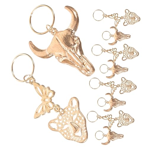 DRESSOOS 10stücke Dreadlock Charms Mit Leoparden Und -design Für Festliche Anlässe Und Frisuren Für Kreative Haarstylings von DRESSOOS
