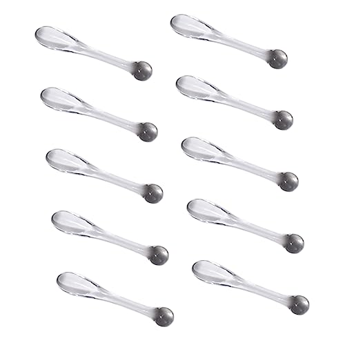 DRESSOOS 10stücke Tragbare Make-up Spatel Für Gesichtscreme Transparente Augencreme Löffel Kosmetische Spatel Für Hautpflege Und Probenahme von DRESSOOS