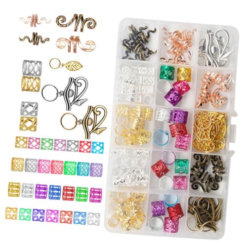 DRESSOOS 116st Dreadlock-haar-accessoire-set Zopfhaar-accessoires Geflochtener Schmuck Haarschmuck-anhänger Haaranhänger Dreadlock-aluminium Flechtschmuck Dreadlock-schmuck Legierung DRESSOOS 116st Dreadlock-haar-accessoire-set Zopfhaar-accessoires Geflochtener Schmuck Haarschmuck-anhänger Haaranhänger Dreadlock-aluminium Flechtschmuck Dreadlock-schmuck Legierung von DRESSOOS