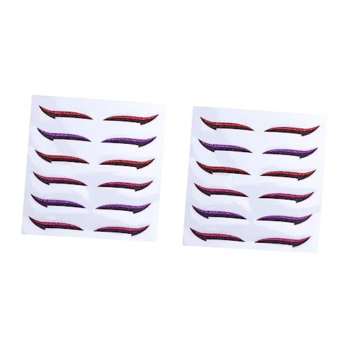 DRESSOOS 12 Paar Doppelaufkleber Wiederverwendbare Eyeliner-aufkleber für Frauen Make-up-kleber für Große Augen DRESSOOS 12 Paar Doppelaufkleber Wiederverwendbare Eyeliner-aufkleber für Frauen Make-up-kleber für Große Augen von DRESSOOS